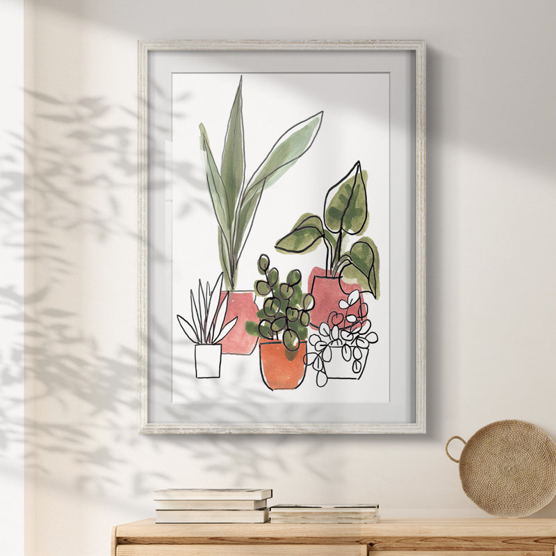 «Elementary Abstract I» - galerie tendue sur toile, H 28,5 po x l 20,5 po, Blanc