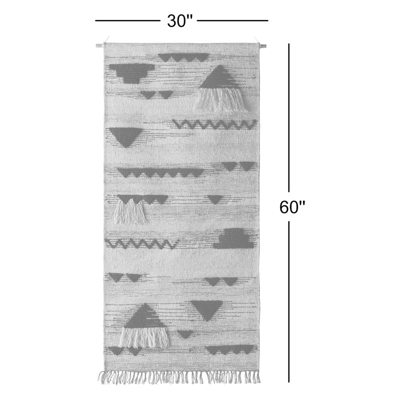 Hand Woven Wall Hanging, Charcoal
