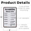 Enseigne en plastique à taux horaire 8 po x 12 po