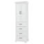Armoire de rangement blanche 71,6 po avec 2 portes à fermeture douce, 3 tiroirs et tablettes réglables, armoire à linge haute autoportante 71,6 po
