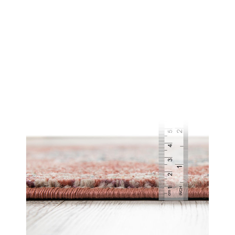 Tasharra Rug, Red, Square 8'