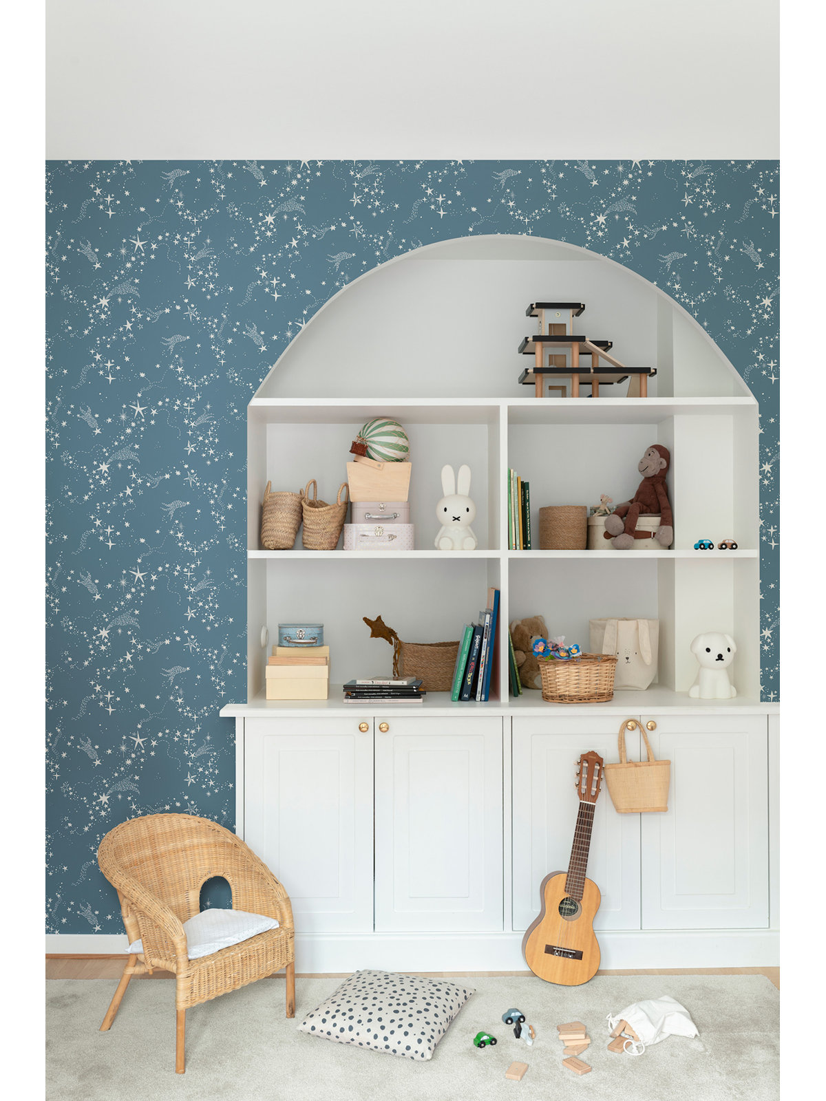 Wallpaper Double Roll, Dark Blue