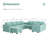 Modular U-Shaped Sectional with Storage -72249835