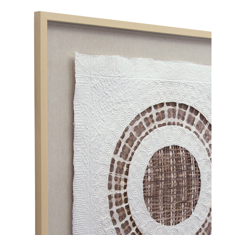 Art mural Tightrope - Conception de papier de riz minimaliste dans un cadre en forme d'ombre