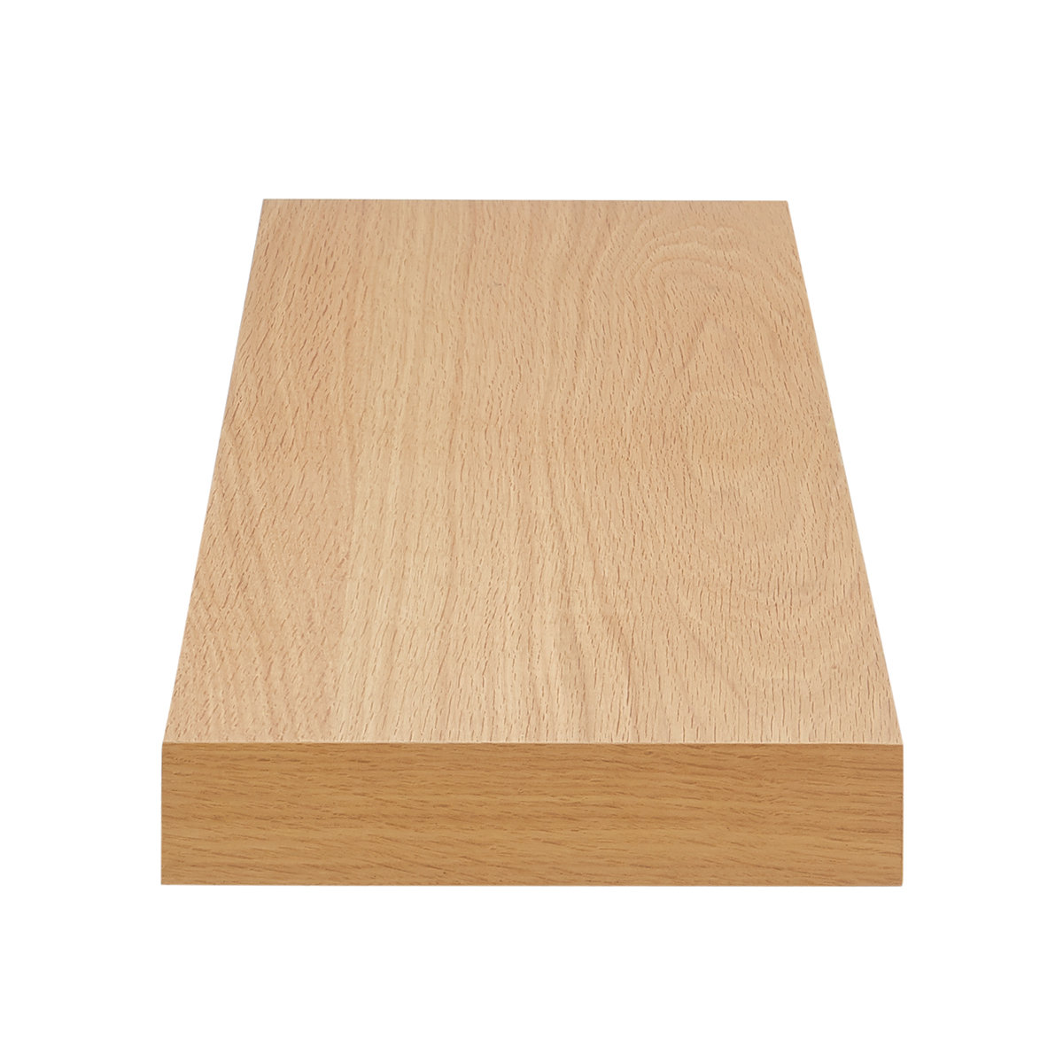 Sherice 75" Floating Shelf, 1.97" H x 43.21" W x 10.24" D, Oak