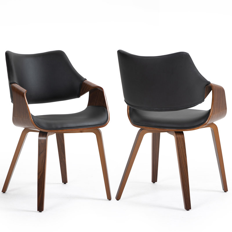 Makda 18.89'' H Faux Leather Upholstered Armchair