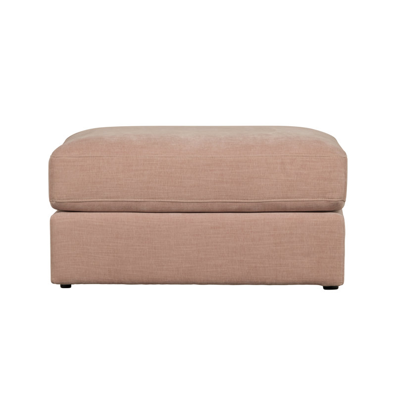 Family Stool Woven Fabric Anthracite, Pink