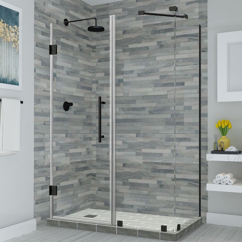Cabine de douche rectangulaire sans cadre 52 "x 36" Bromley