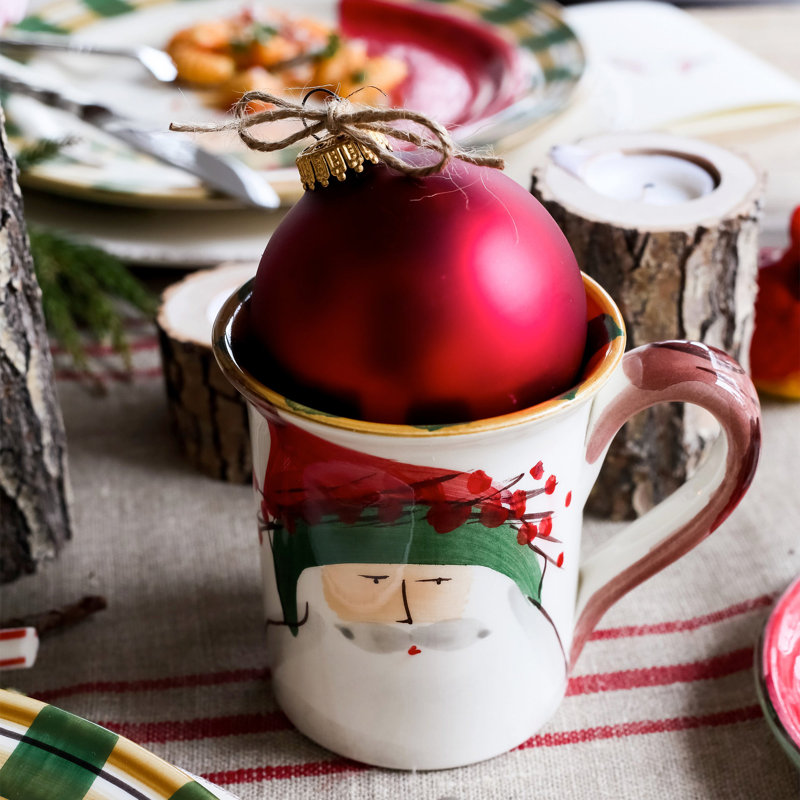 Old St. Nick Earthenware Coffee Mug