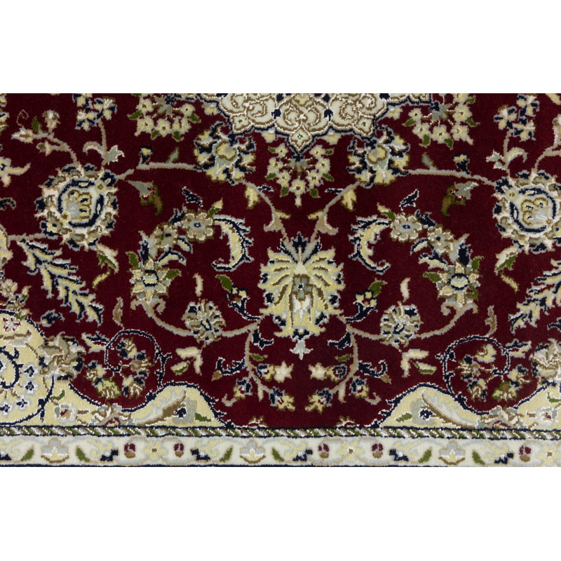 Tapis rouge Malphurs Indo Nain, Carré de 6 pi