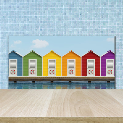 Lonnia 50cm W x 100cm L Glass Peel and Stick Panel