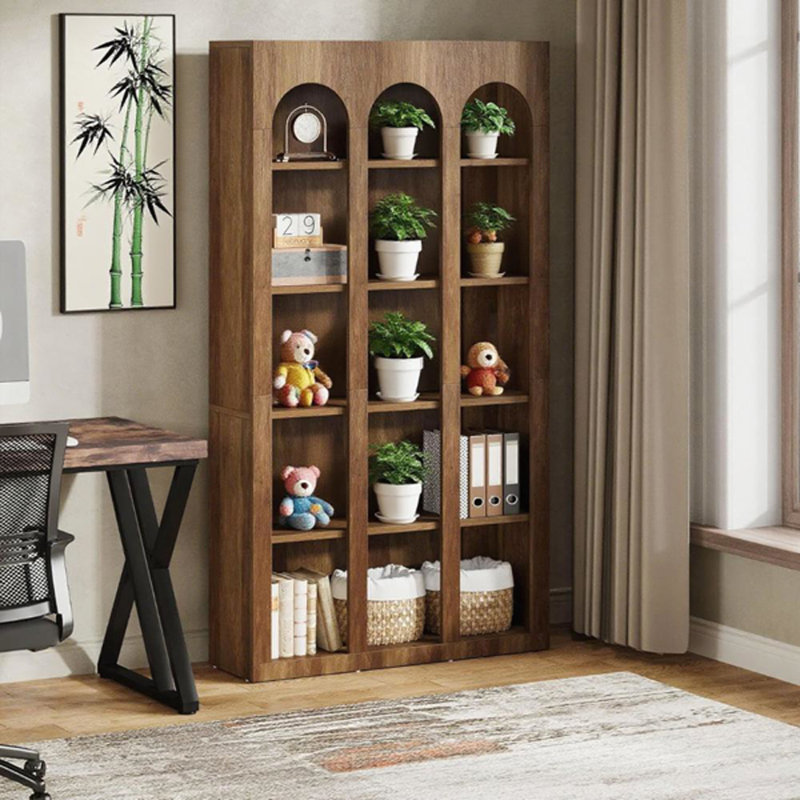 Bookcase with 4 Shelf, Brown
