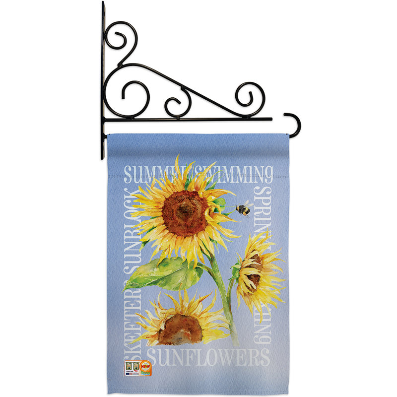 Double Sided 18.5'' H x 13'' W Polyester Flag Set