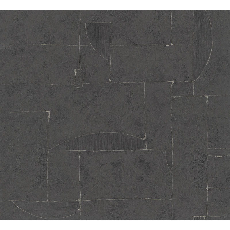 Rouleau de papier peint L 33 pi x l 27 po Carmilla, Noir / or