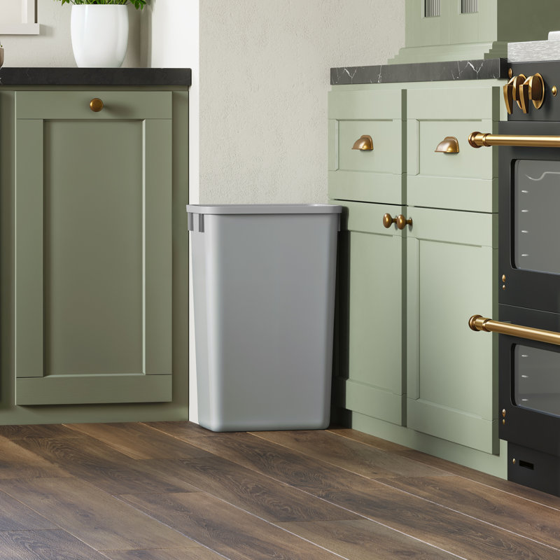 Poubelle de cuisine ouverte en plastique Dowell, 12.5