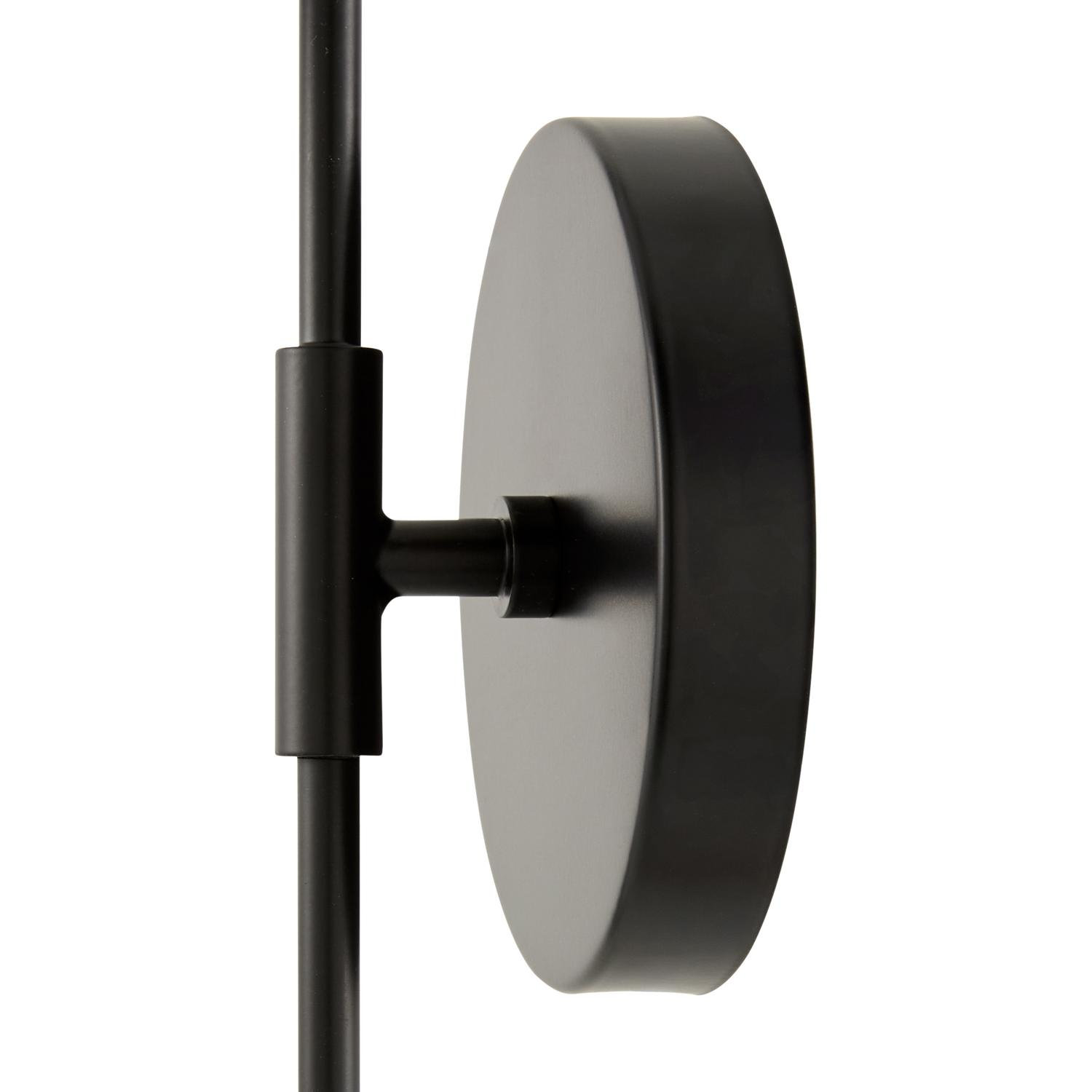 Coallier Single Light Armed Sconce, Black