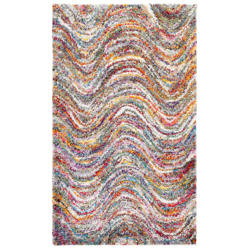 Gleno Performance Abstract Rug, Rectangle 3' x 5'