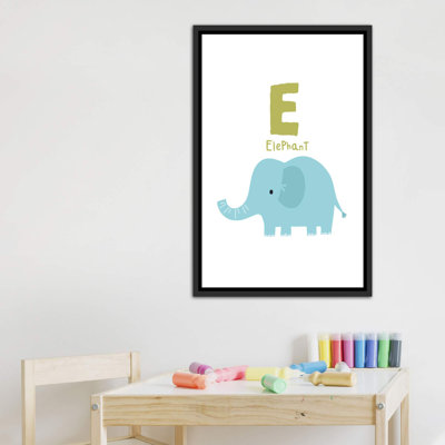 Animal Alphabet E - impression d'art graphique