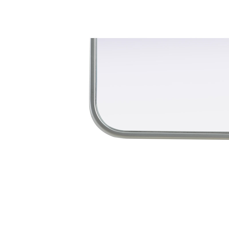 Erath Contour Metal Mirror, Silver, 30" x 22"