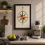 Compass Rose Geometric - Wrapped Canvas-1594153321-1594153324