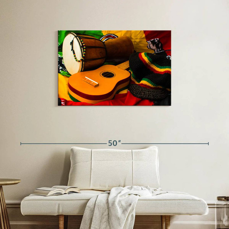 Abarca Reggae Instruments, 24" H x 36" W