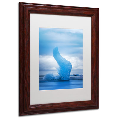 Fadel 'Blue Flame' Framed Photographic Print on Canvas