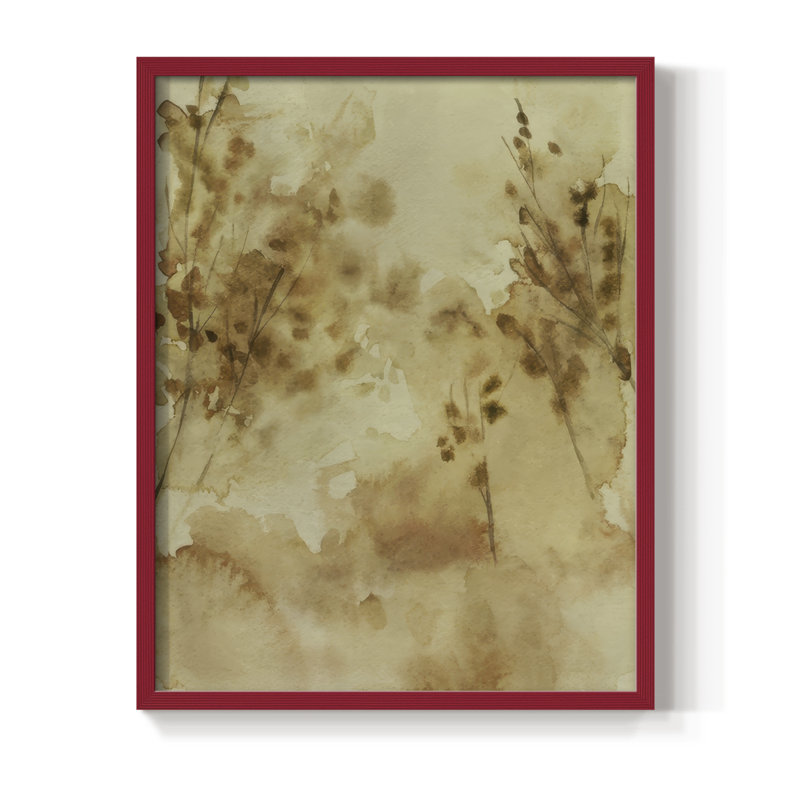 «Yellow Memory II», H 21 po x l 17 po, Rouge