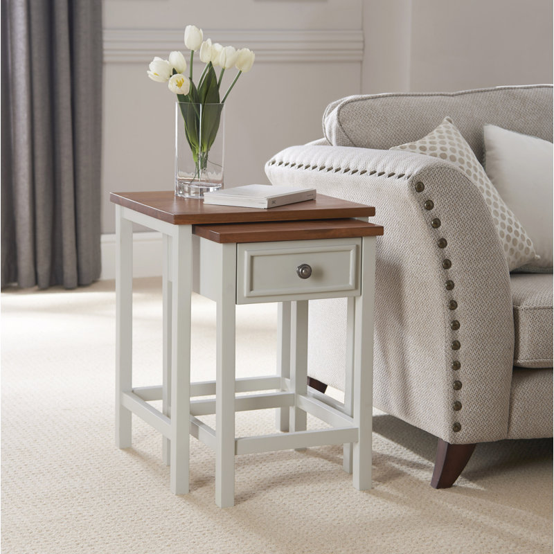 Giovanny 2-piece Nesting Tables with Drawer