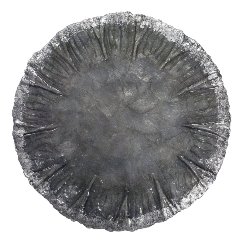 Shell Placemat, Gray/Silver