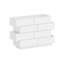 Armoire de rangement moderne à 8 tiroirs avec conception étagée - Organisateur blanc ultrabrillant