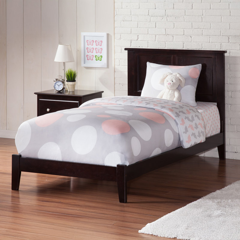 Troutville Solid Wood Standard Bed, Espresso, Twin