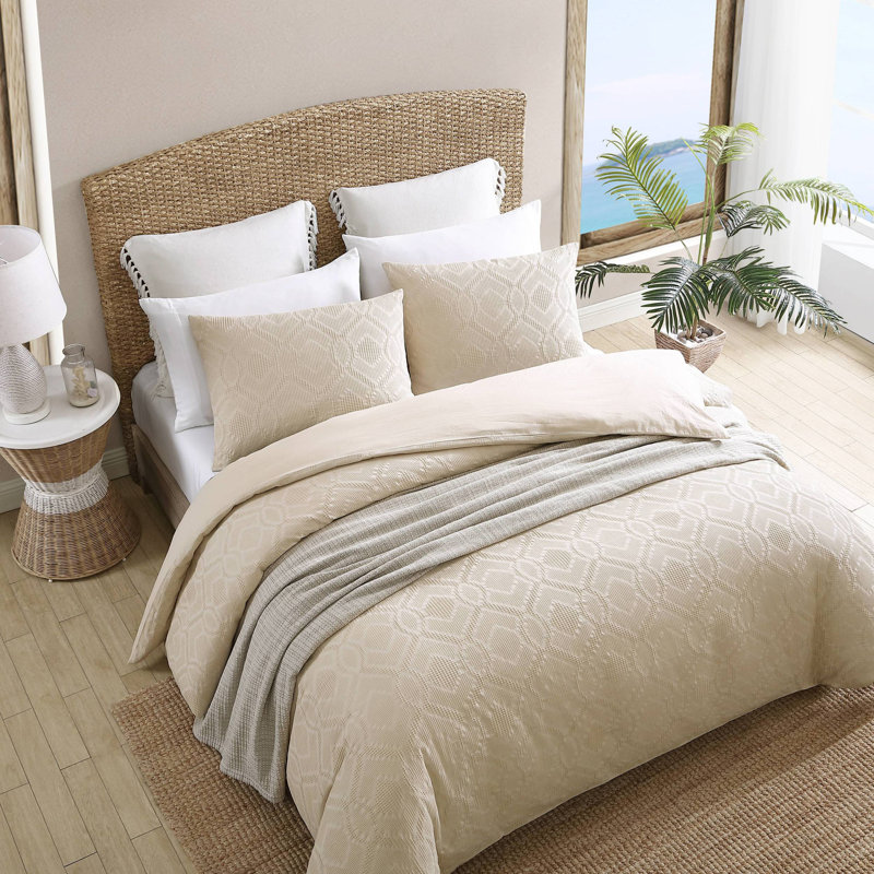 Comforter Set, King Comforter + 2 Kings Shams, Beige