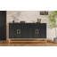 Buffet Aviva 59,8 avec tablettes réglables, poignées et pieds rectangulaires en métal, armoire de salle à manger, table buffet-1685223705