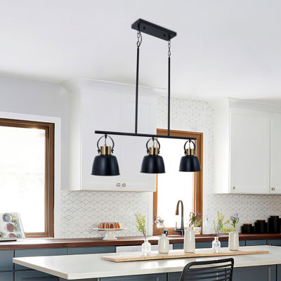 Aber 3 - Light Dimmable Kitchen Island Dome Chandelier