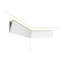 Orac | Moulure de panneau en polystyrène à fort impact | Apprêté blanc | 3 3/16 po H x 78 po de long | Paquet de 2
