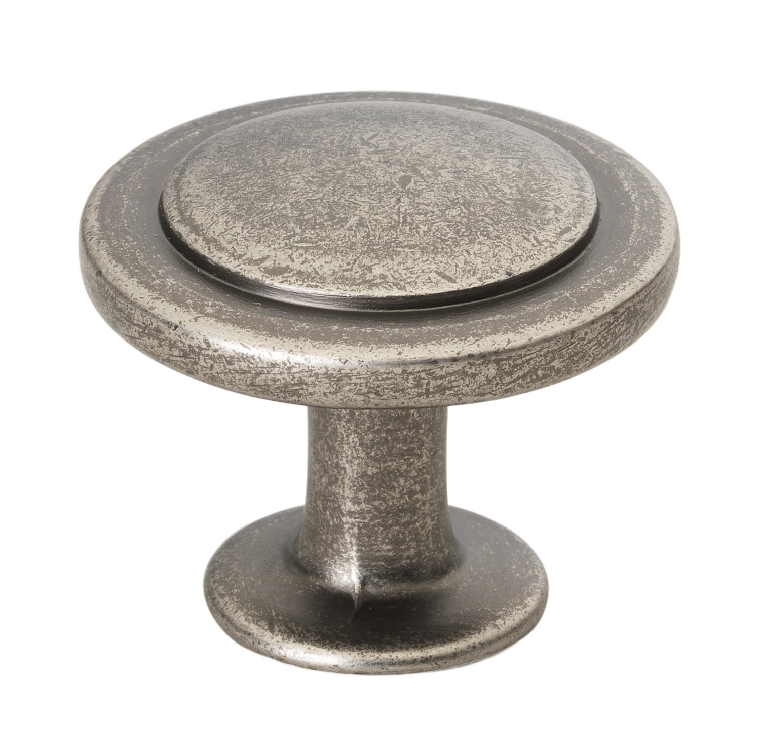 1 1/4" Diameter Mushroom Knob Multipack, Weathered Nickel