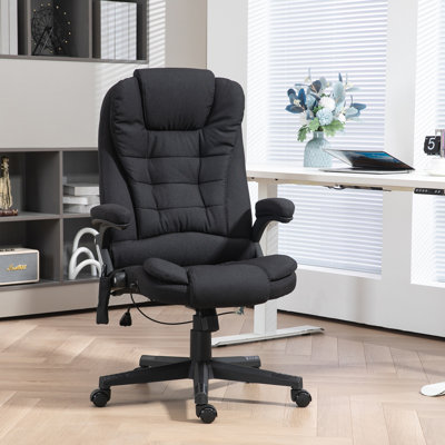 Chaise de bureau massante, chaise de bureau inclinable à haut dossier, chaises à roulettes, chaises roulantes