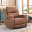 Ilkeston 37" Wide Modern Vegan Leather Manual Recliner Chair with Built-in Cup Holder
