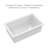 Whitehaus undermount/drop-in single bowl fireclay kitchen sinks, stainless steel grid included-132327375-132814843