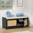 Dannelley Rattan Entryway Bench With Shoe Storage-91042237