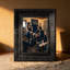 Cadre photo noir élégant 1pc pour photos 8 "x 10" et décor de vestibule