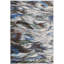 Tapis abstrait en laine bleu Ostby-21132251