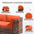 2-Person Outdoor Seating Group With Cushions-1449946855
