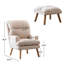 Fauteuil d'appoint inclinable avec repose-pieds 44,1 po-487574493