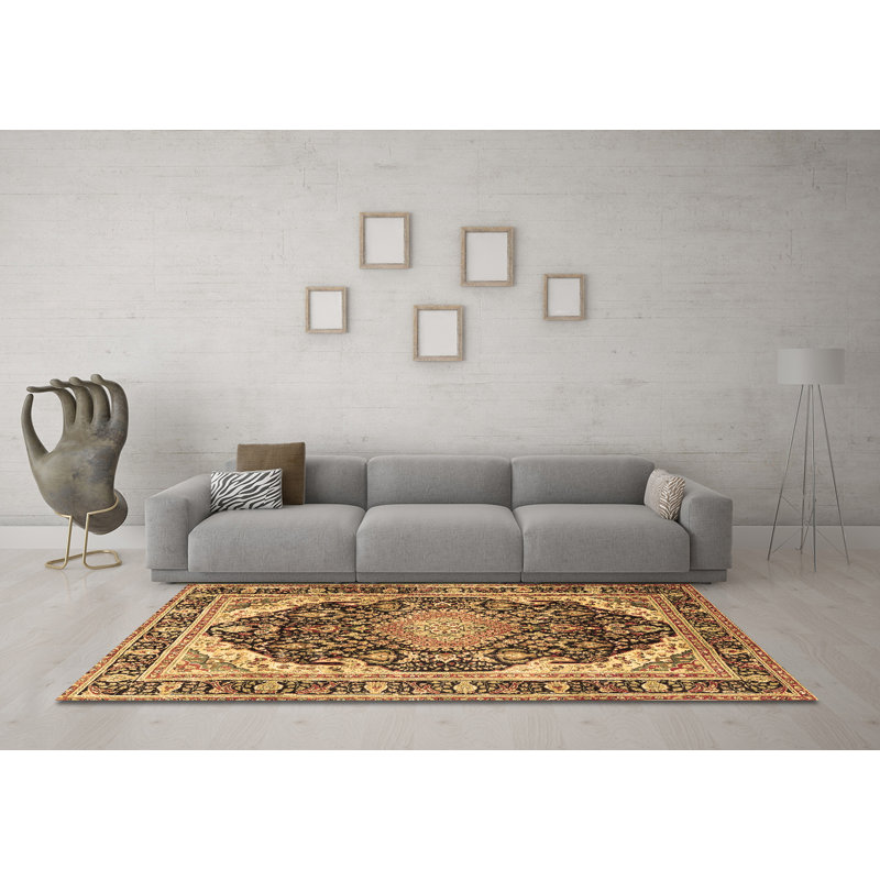 Tapis brun traditionnel Traditional 4497, Rond 4 pi
