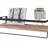 Floating Shelves, Long Wall Shelves Set of 2, Wall Mounted Shelves with Brackets for Bedroom, Living Room, Kitchen, Bathroom– Natural Wood