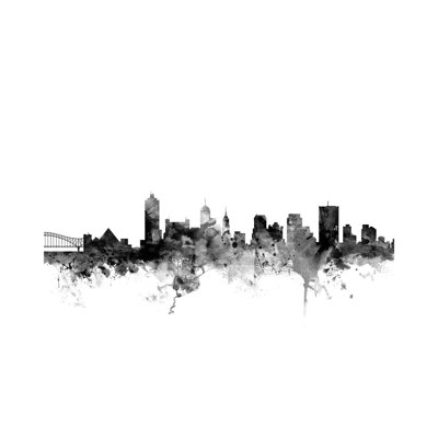 Memphis, Tennessee In Black & White by Michael Tompsett - Wrapped Canvas Gallery-Wrapped Canvas Giclée