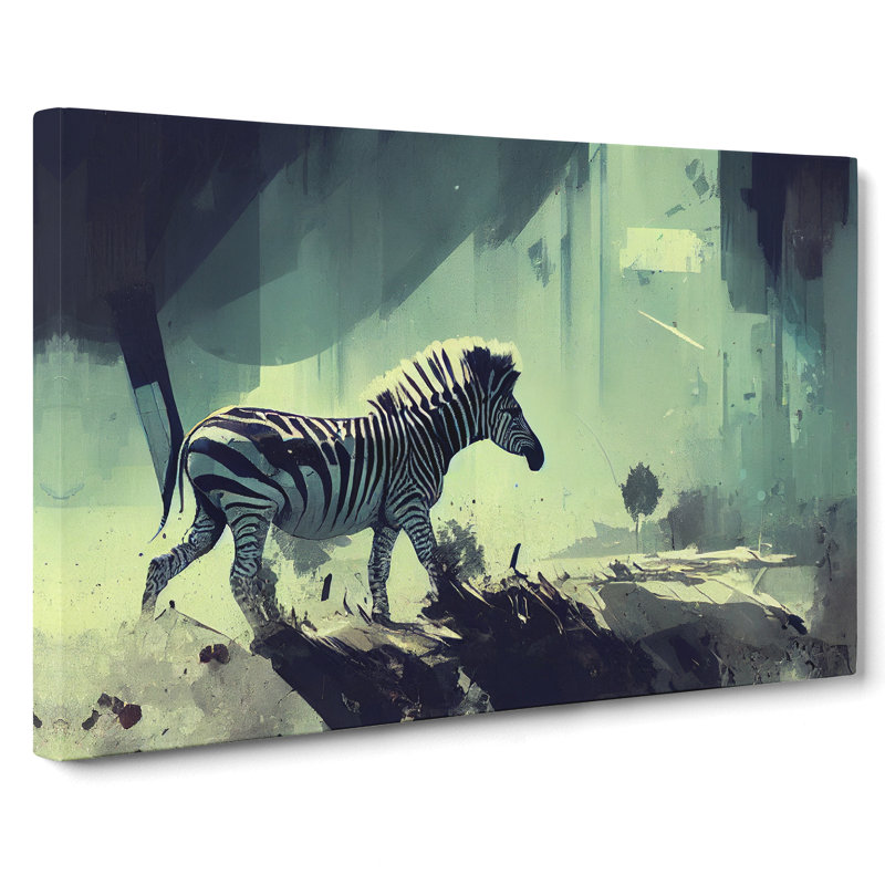 Zebra Painting Vol.1 - Wrapped Canvas, 40cm H x 60cm W
