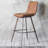 Catanzaro Upholstered Counter Stool with Metal Frame-27107896