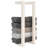 vidaXL Towel Rack White Solid pine wood Small Towel Rack Rectangular-113430958